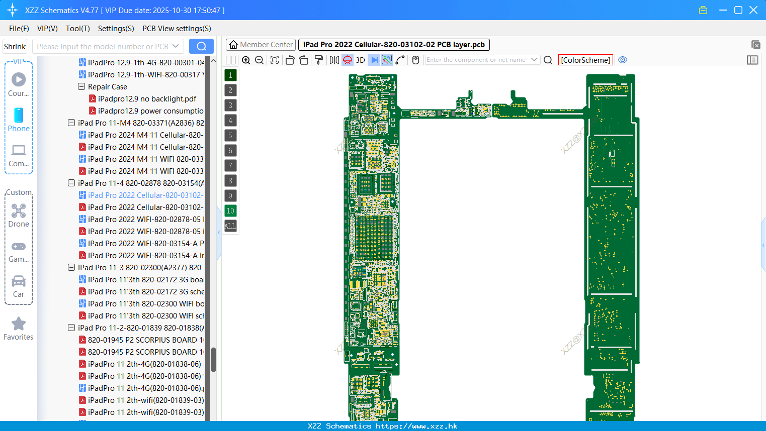 IPad Pro 2022 Cellular-820-03102-02 PCB Layer